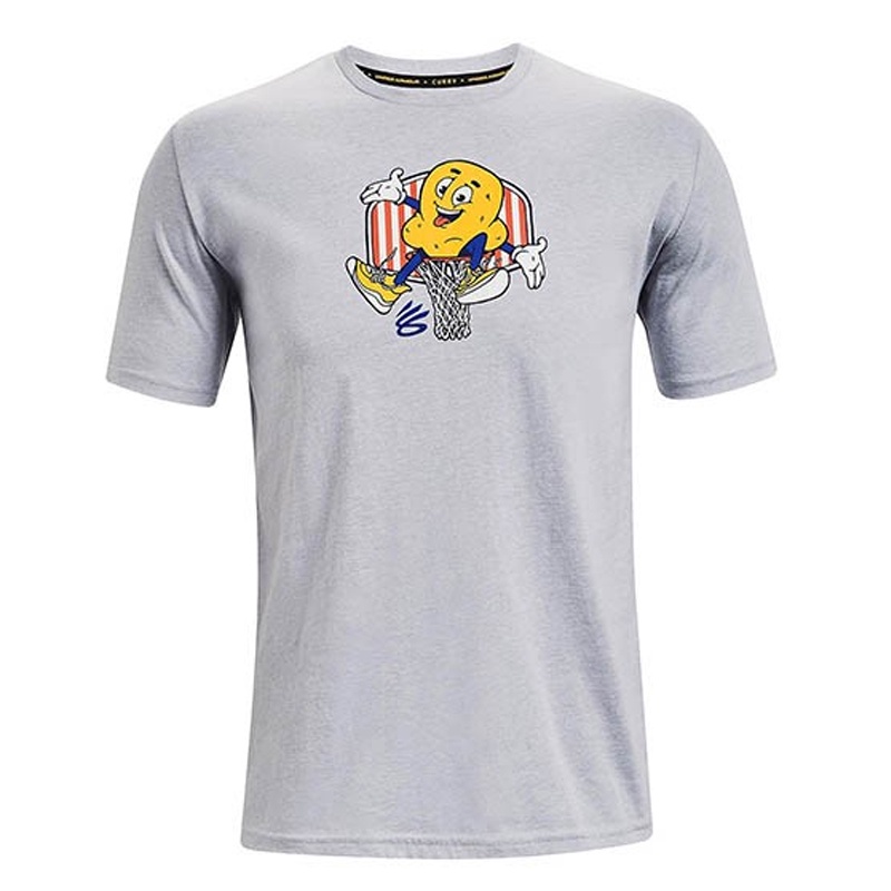 Jual Baju Sneakers Under Armour Curry Popcorn Short Sleeve Tee Grey Original 1362001-012 - hoopspoint.com