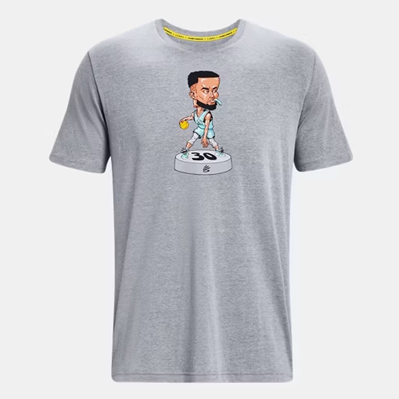 Jual Baju Basket Under Armour Curry Bobblehead Tee Grey Original 1379859-035 - hoopspoint.com