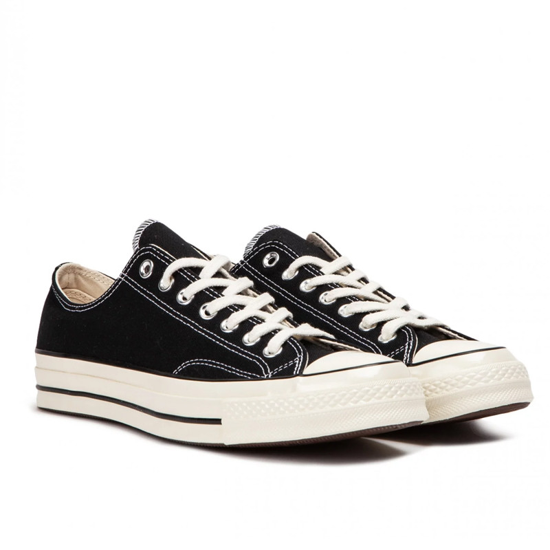 Jual Sepatu Sneakers Converse Chuck 70 Ox Low Top Black Egret Original 162058C - hoopspoint.com