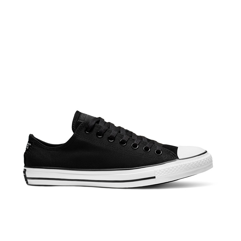Jual Sepatu Sneakers Converse Chuck Taylor All Star Twill Black Original 166240C - hoopspoint.com