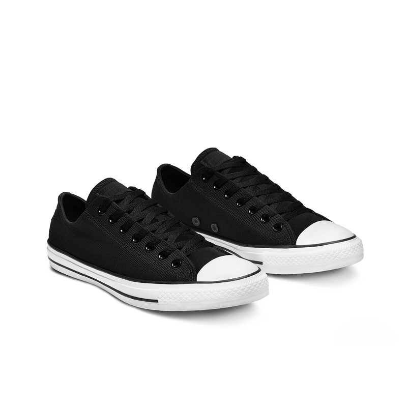 Jual Sepatu Sneakers Converse Chuck Taylor All Star Twill Black Original 166240C - hoopspoint.com