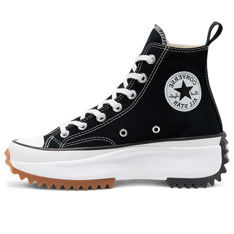 Jual Sepatu Sneakers Converse Run Star Hike High Black White Original 166800C - hoopspoint.com