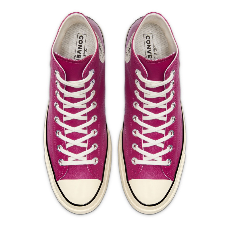 Jual Sepatu Sneakers Converse Chuck 70 Seasonal Leather Rose Maroon Original 167063C - hoopspoint.com