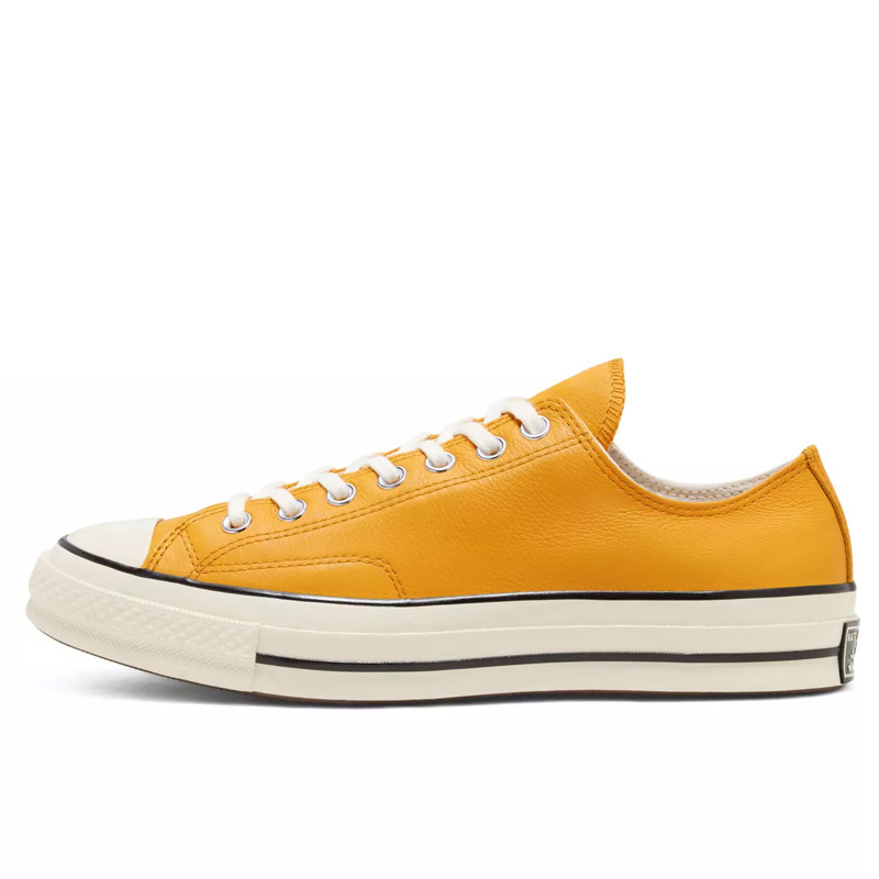 Jual Sepatu Sneakers Converse Chuck 70 Seasonal Leather Sunflower Gold Original 167066C - hoopspoint.com