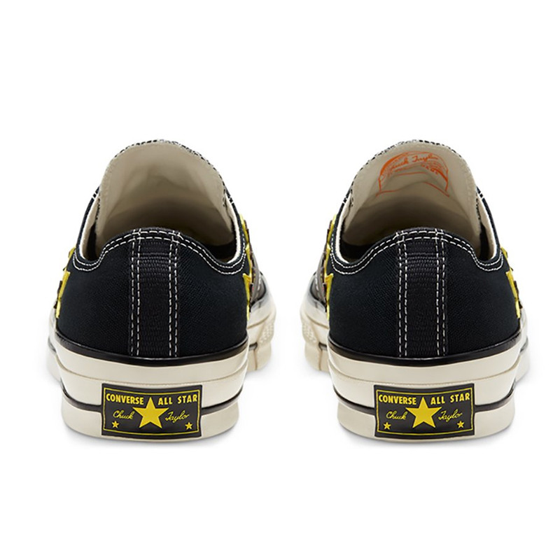 Jual Sepatu Sneakers Converse Chuck Taylor All Star 70 Archive Flame Overlay Black Speed Yellow Original 168701C - hoopspoint.com