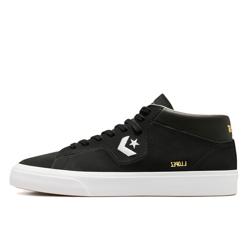 Jual Sepatu Sneakers Converse Louie Lopez Pro Mid Black Original 171331C - hoopspoint.com