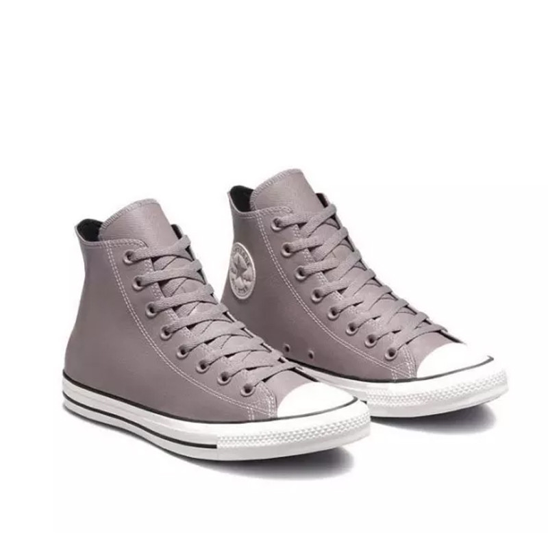 Jual Sepatu Sneakers Converse Chuck Taylor All Star Embossed Leather Mercury Grey Original 172696C - hoopspoint.com