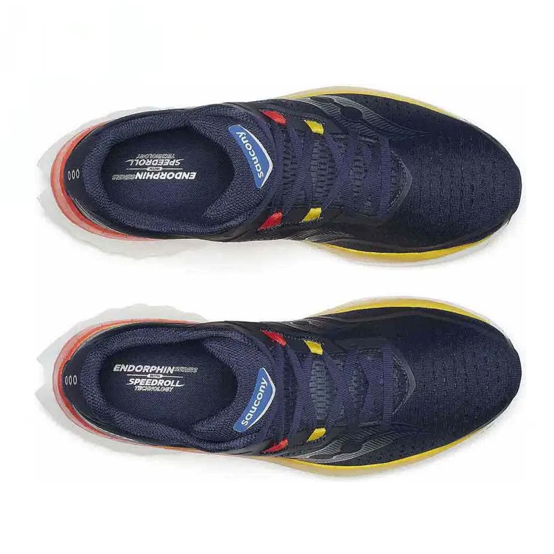 Jual Sepatu Lari Saucony Endorphin Speed 4 Blue Navy / Spice Original 195020449493 - hoopspoint.com