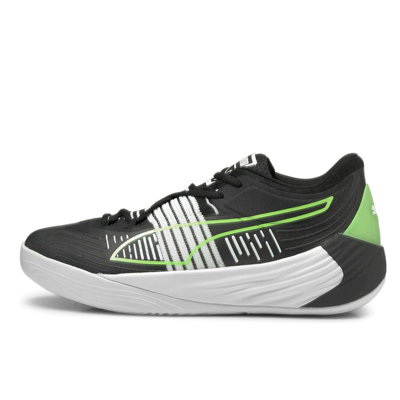 Jual Sepatu Basket Puma Fusion Nitro Spectra Black Green Glare Original 19558701 - hoopspoint.com