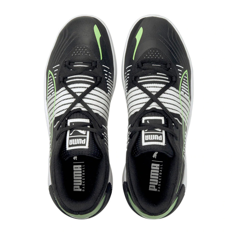 Jual Sepatu Basket Puma Fusion Nitro Spectra Black Green Glare Original 19558701 - hoopspoint.com