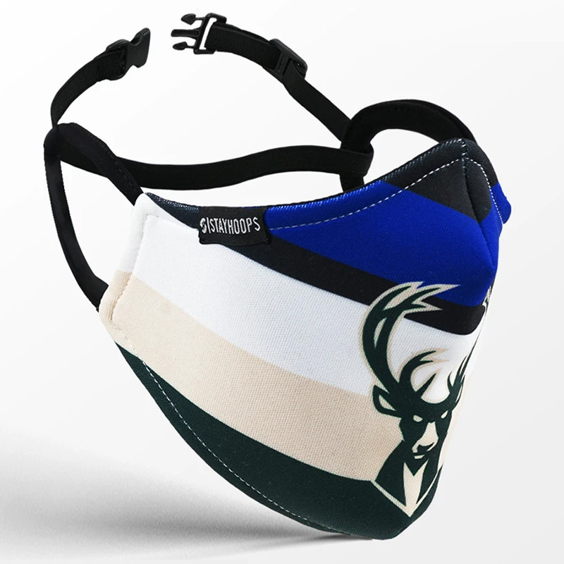 Jual Masker Basket Stay Hoops Bucks Mask Multicolor Original 195604 - hoopspoint.com