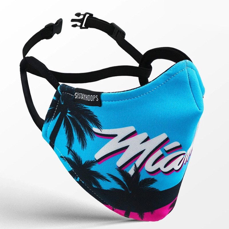 Jual Masker Basket Stay Hoops City Pack Miami Vice Mask Blue Original 195904 - hoopspoint.com