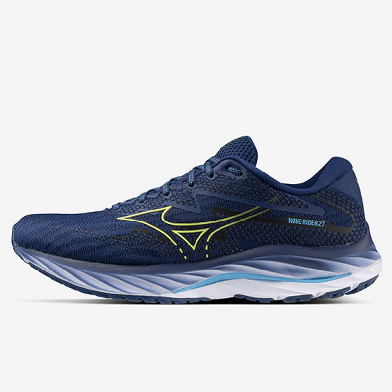 Jual Sepatu Lari Mizuno Wave Rider 27 Navy Peony Original 1Gc230353 - hoopspoint.com