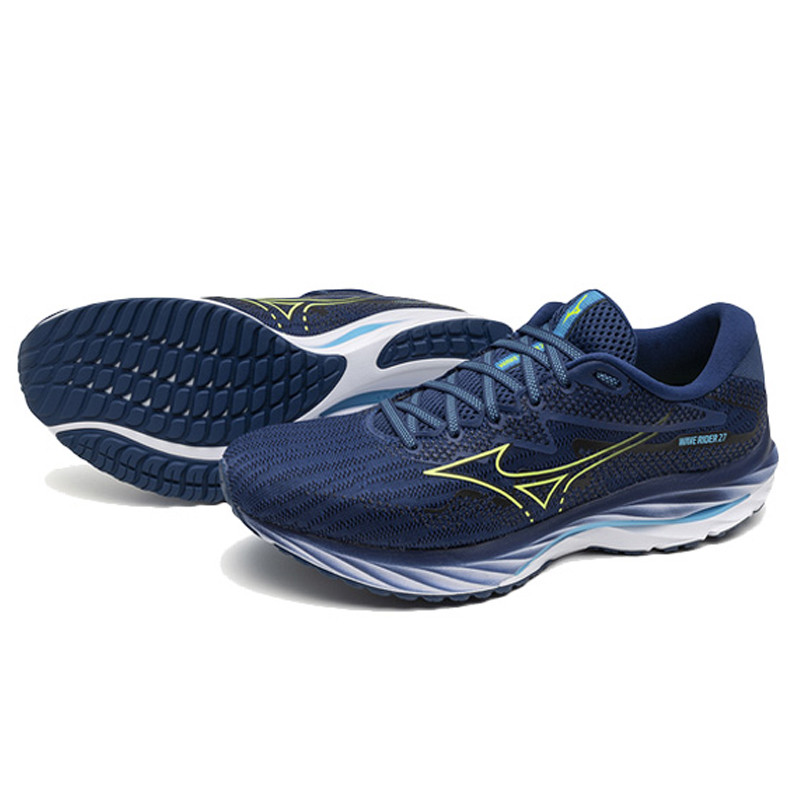 Jual Sepatu Lari Mizuno Wave Rider 27 Navy Peony Original 1Gc230353 - hoopspoint.com