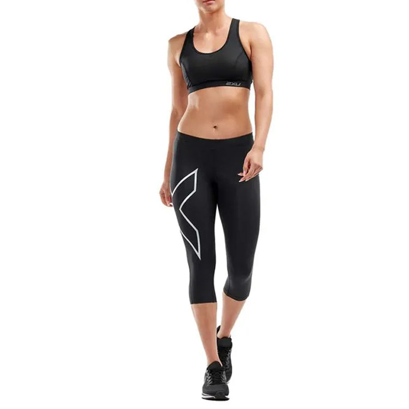 Jual Celana Lari Wanita 2Xu Wmns Core Compression Quarter Tights Black Original 2Xuwa4175Bbs - hoopspoint.com