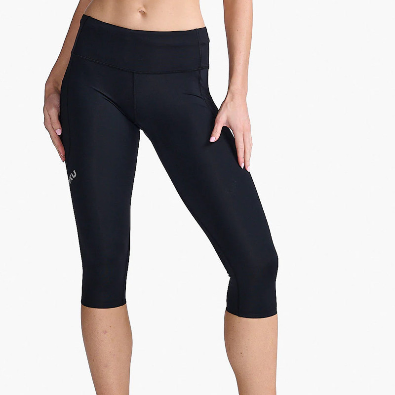 Jual Celana Lari Wanita 2Xu Wmns Aero Mid Rise Compression Quarter Tights Black Original 2Xuwa7016Bbs - hoopspoint.com