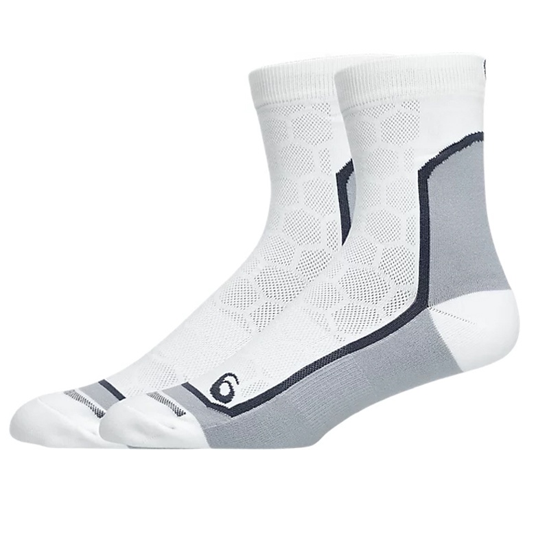 Jual Kaos Kaki Lari Asics Road Quarter Socks Brilliant White Original 3013A853-103 - hoopspoint.com