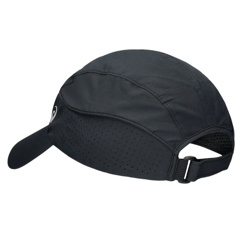 Jual Topi Lari Asics Running Light Woven Cap Black Original 3013B124.001 - hoopspoint.com