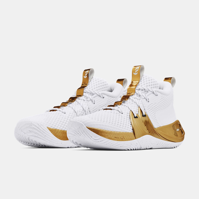 Jual Sepatu Basket Under Armour Ua Embiid One Metallic Gold Original 3023086-105 - hoopspoint.com