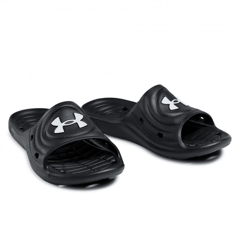 Jual Sandal Sneakers Under Armour Locker Iv Slide Black Original 3023758-001 - hoopspoint.com