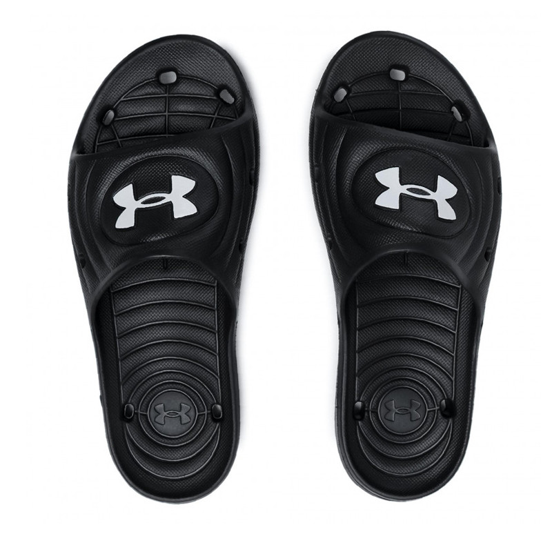 Jual Sandal Sneakers Under Armour Locker Iv Slide Black Original 3023758-001 - hoopspoint.com