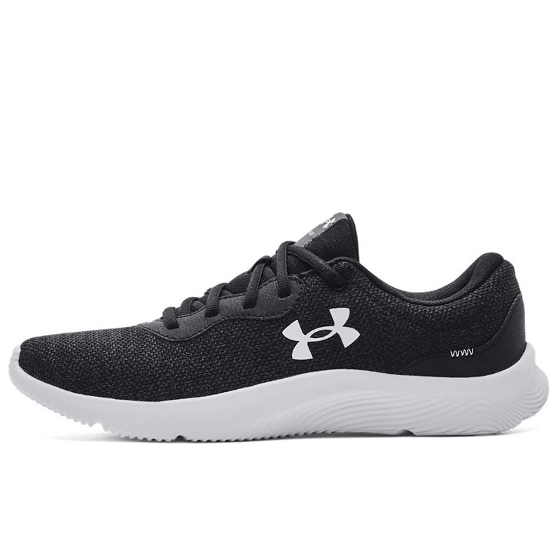 Jual Sepatu Lari Under Armour Mojo 2 Black White Original 3024134-001 - www.hoopspoint.com