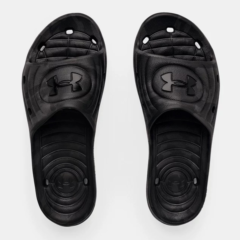 Jual Sandal Sneakers Under Armour Ua Locker Camo Slides Black Original 3024449-002 - hoopspoint.com