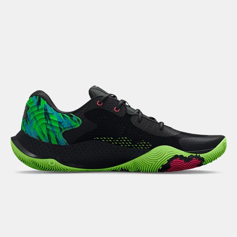 Jual Sepatu Basket Under Armour Ua Spawn 4 Printed Black Quirky Lime Original 3025345-002 - www.hoopspoint.com