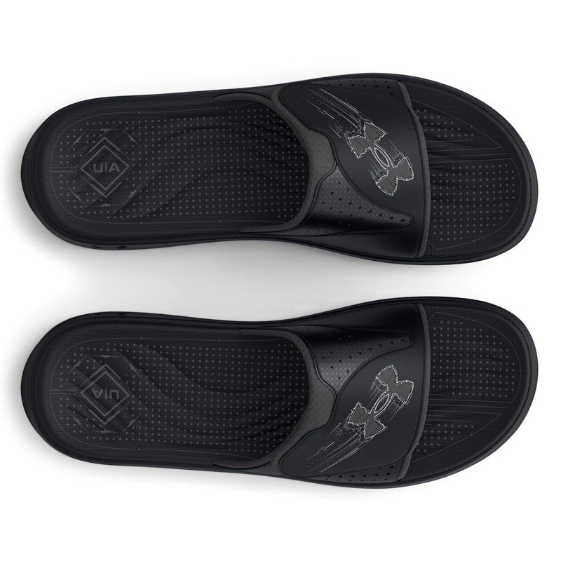 Jual Sandal Sneakers Under Armour Mercenary Slide Black Original 3026035-001 - hoopspoint.com