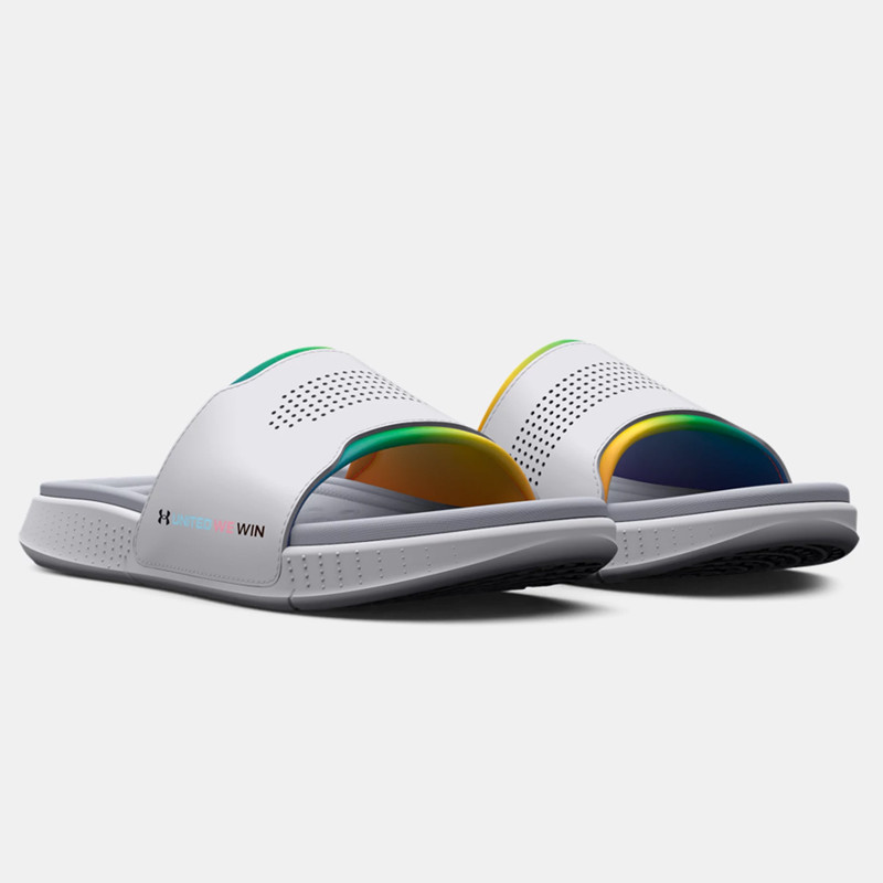 Jual Sandal Training Under Armour Ua Ansa Elevate Pride Slides White Original 3026956-100 - hoopspoint.com