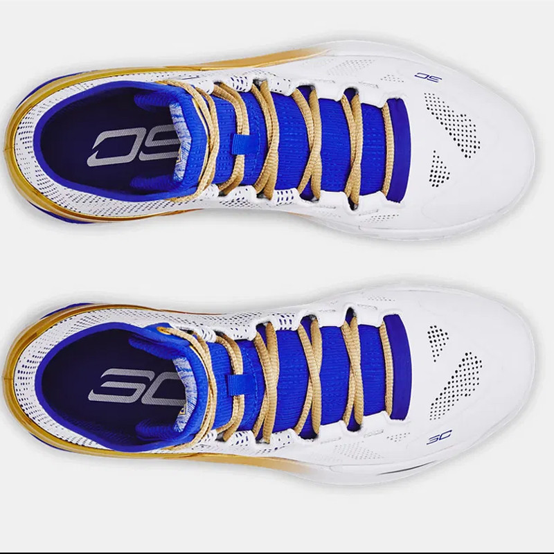 Jual Sepatu Basket Under Armour Curry 2 Retro Gold Rings White Original 3027361-100 - hoopspoint.com