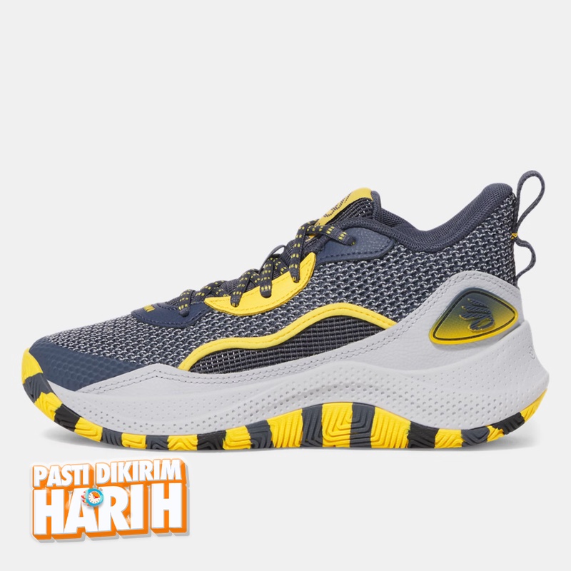 Jual Sepatu Basket Anak Under Armour Curry 3Z 24 Gs Downpour Gray Original 3027627-044 - hoopspoint.com