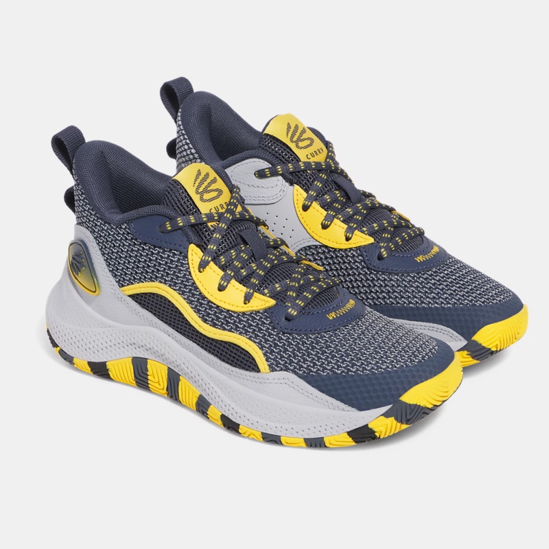 Jual Sepatu Basket Anak Under Armour Curry 3Z 24 Gs Downpour Gray Original 3027627-044 - hoopspoint.com