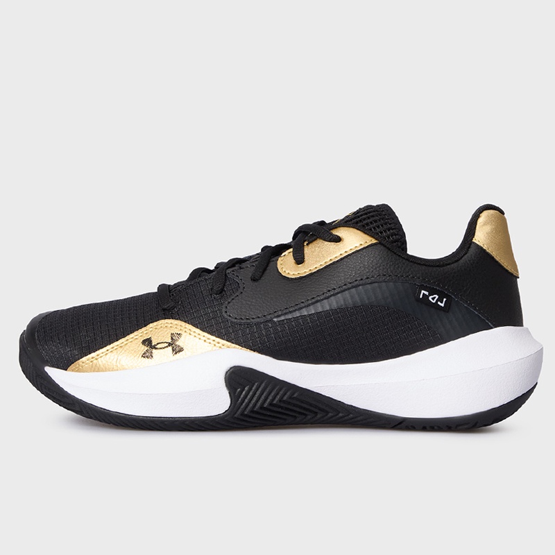 Jual Sepatu Basket Under Armour Ua Lockdown 7 Low Black Gold Original 3027646-001 - www.hoopspoint.com