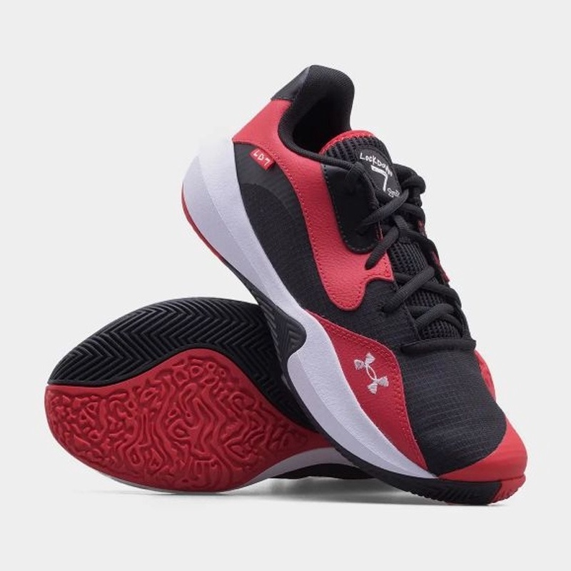 Jual Sepatu Basket Under Armour Ua Lockdown 7 Low Red Black Original 3027646-600 - www.hoopspoint.com