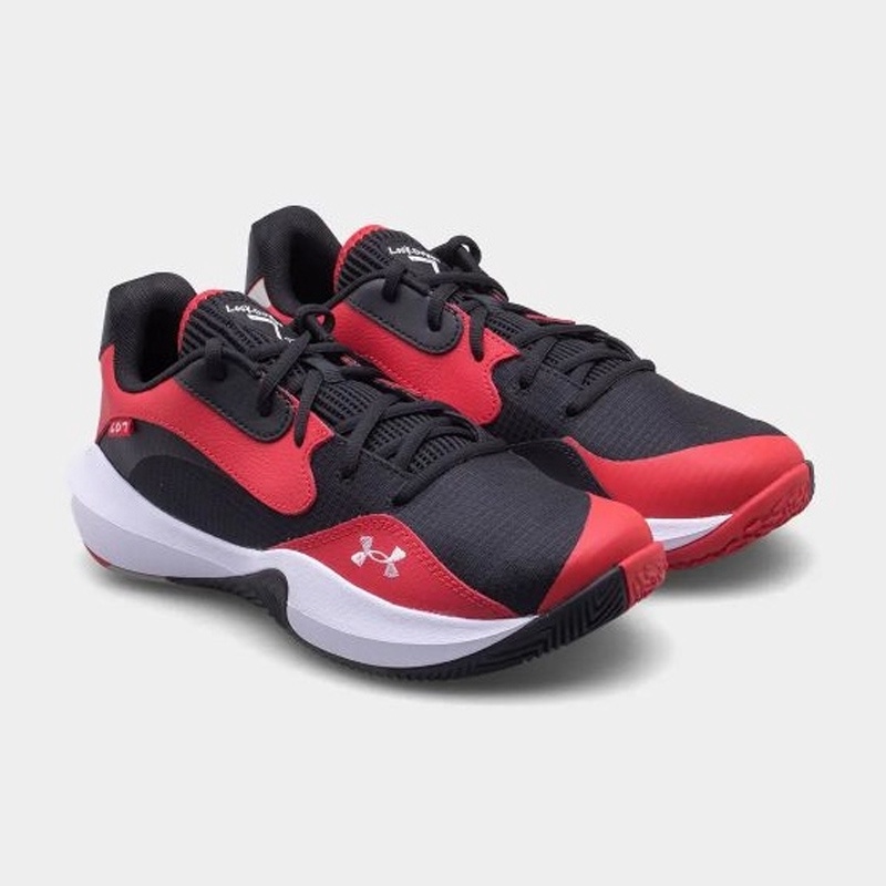 Jual Sepatu Basket Under Armour Ua Lockdown 7 Low Red Black Original 3027646-600 - www.hoopspoint.com