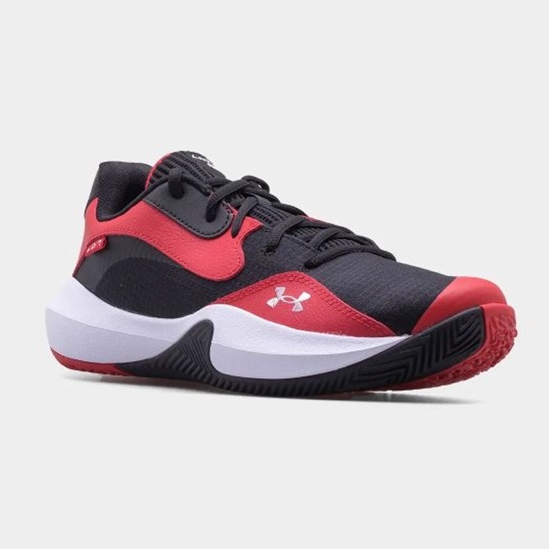 Jual Sepatu Basket Under Armour Ua Lockdown 7 Low Red Black Original 3027646-600 - www.hoopspoint.com