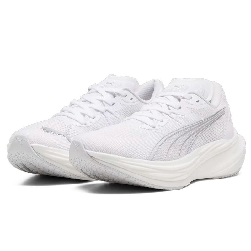 Jual Sepatu Lari Puma Deviate Nitro 3 Puma White-Feather Gray- Original 309707-10 - hoopspoint.com