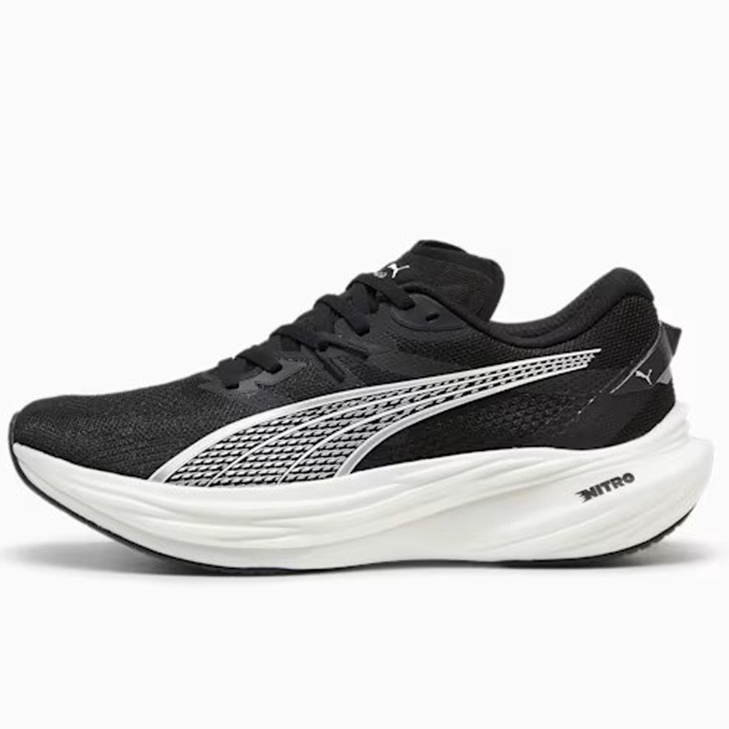 Jual Sepatu Lari Puma Deviate Nitro 3 Black-Shadow Gray Original 30970711 - hoopspoint.com