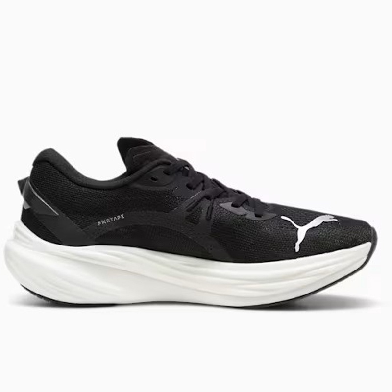 Jual Sepatu Lari Puma Deviate Nitro 3 Black-Shadow Gray Original 30970711 - hoopspoint.com