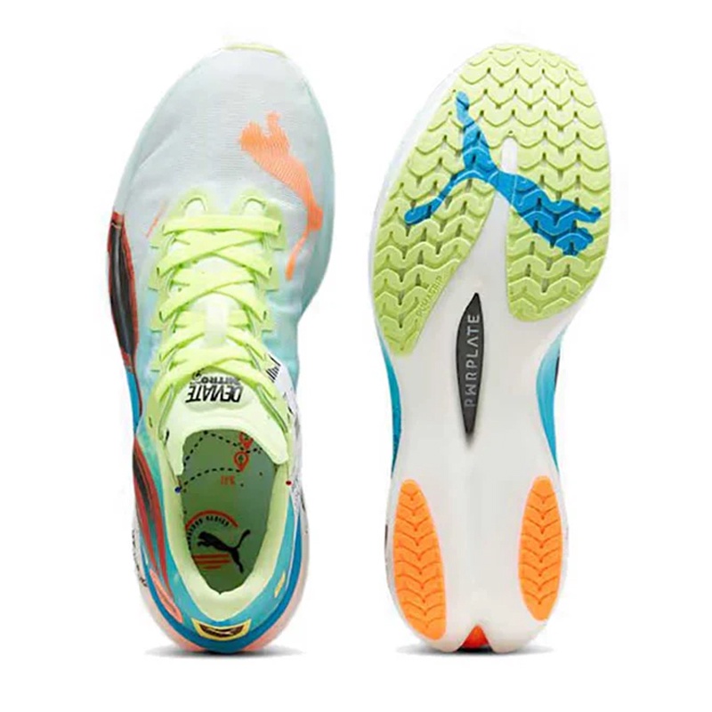 Jual Sepatu Lari Puma Deviate Nitro Elite 3 Marathon Series Nitro Blue-Fizzy Apple Original 31019701 - hoopspoint.com