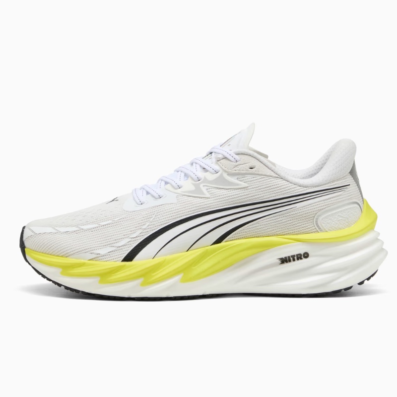 Jual Sepatu Lari Puma Velocity Nitro™ 4 White-Lux Lime Original 311140-15 - hoopspoint.com