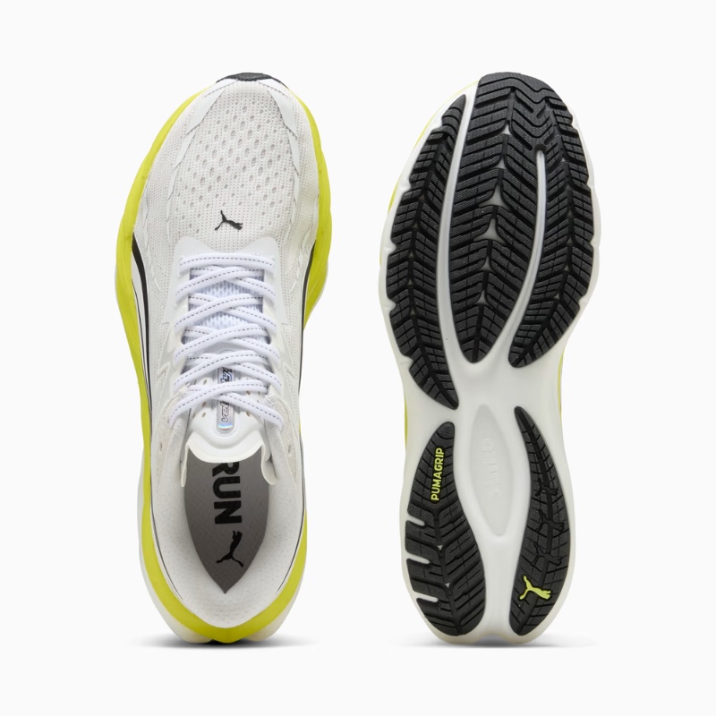 Jual Sepatu Lari Puma Velocity Nitro™ 4 White-Lux Lime Original 311140-15 - hoopspoint.com