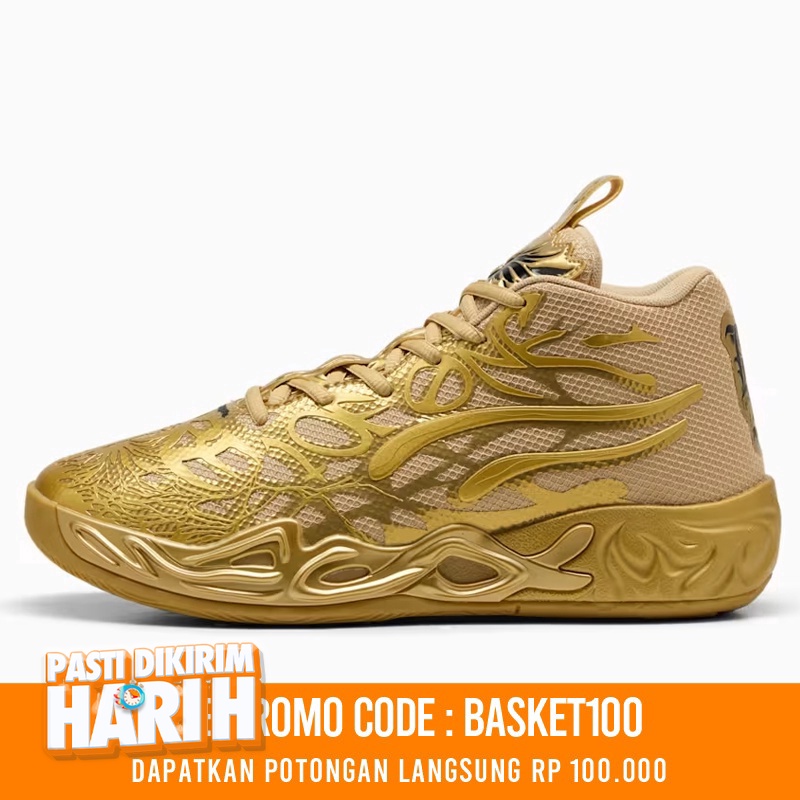 Jual Sepatu Basket Puma Mb.04 Golden Child Gold Matte Original 311306-01 - hoopspoint.com
