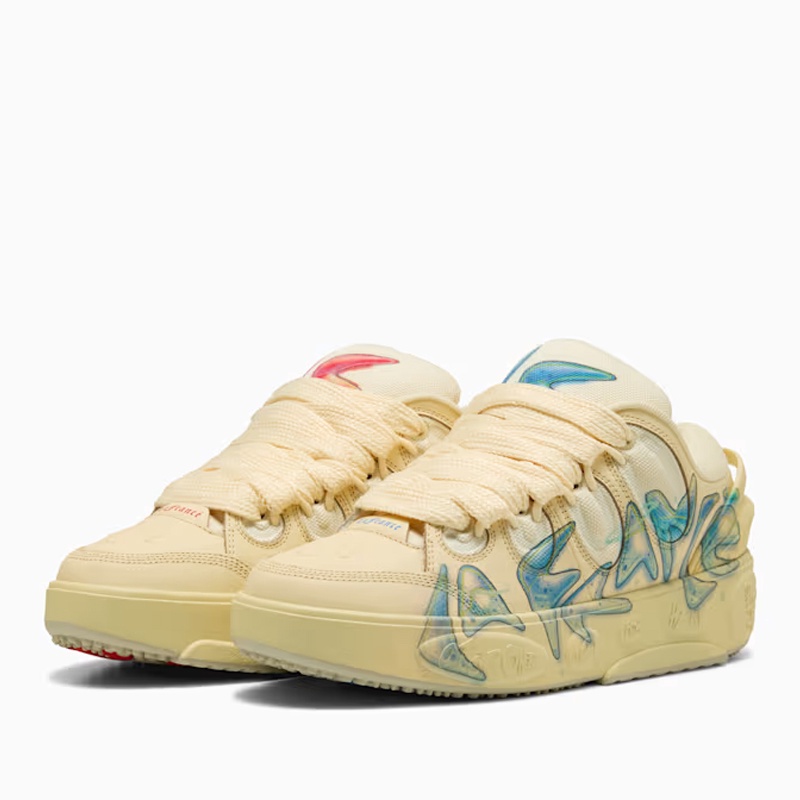 Jual Sepatu Basket Puma La Francé Airbrush Creamy Vanilla Original 31170001 - hoopspoint.com