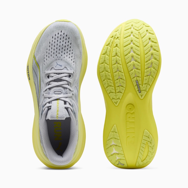 Jual Sepatu Lari Puma Magmax Nitro™ 2 Vibrant Silver-Lux Lime Original 312125-04 - hoopspoint.com