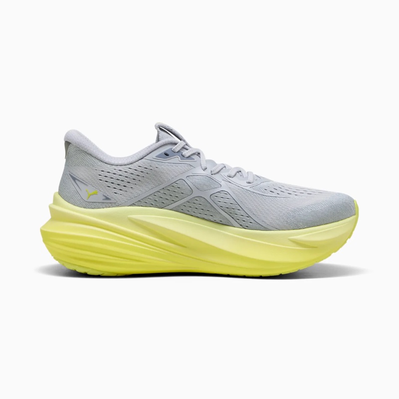 Jual Sepatu Lari Puma Magmax Nitro™ 2 Vibrant Silver-Lux Lime Original 312125-04 - hoopspoint.com