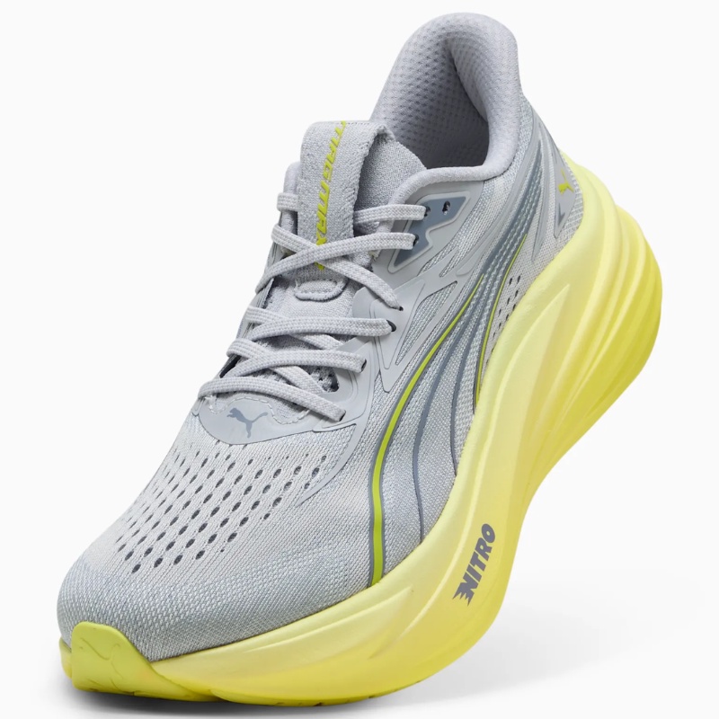 Jual Sepatu Lari Puma Magmax Nitro™ 2 Vibrant Silver-Lux Lime Original 312125-04 - hoopspoint.com