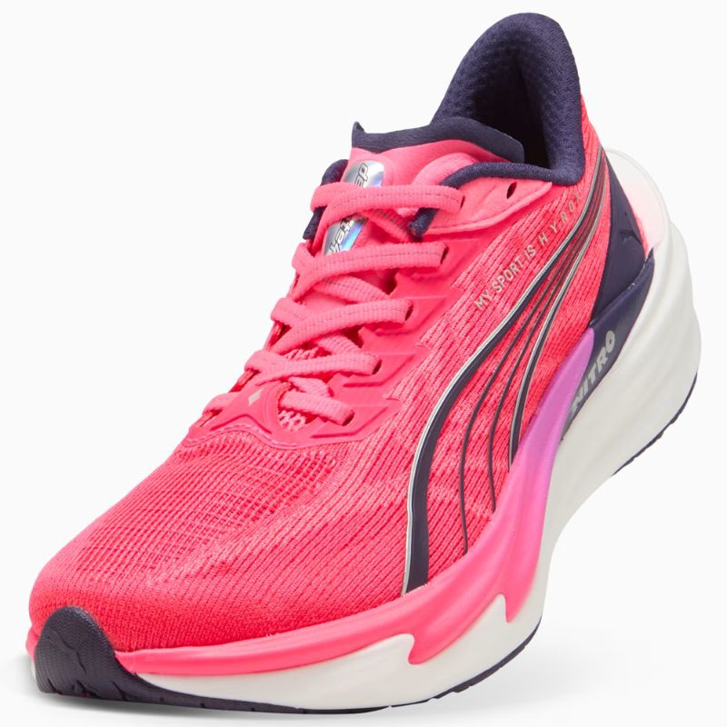 Jual Sepatu Lari Puma Hyrox Deviate 4 Puma White-Electric Orchid-Pure Pink Original 312906-01 - hoopspoint.com