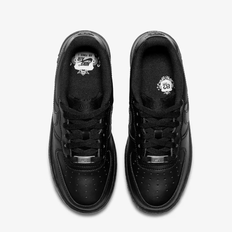 Jual Sepatu Sneakers Anak Nike Air Force 1 Gs Triple Black Original 314192-009 - hoopspoint.com